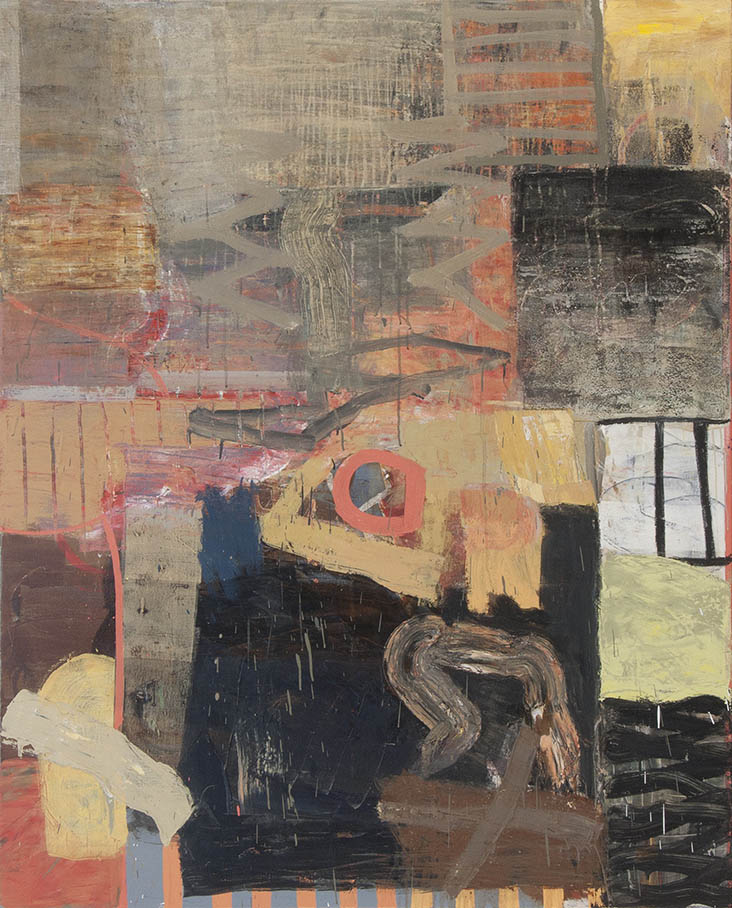  Enigma: impenetrable; boundary 2017 60x48 inches 